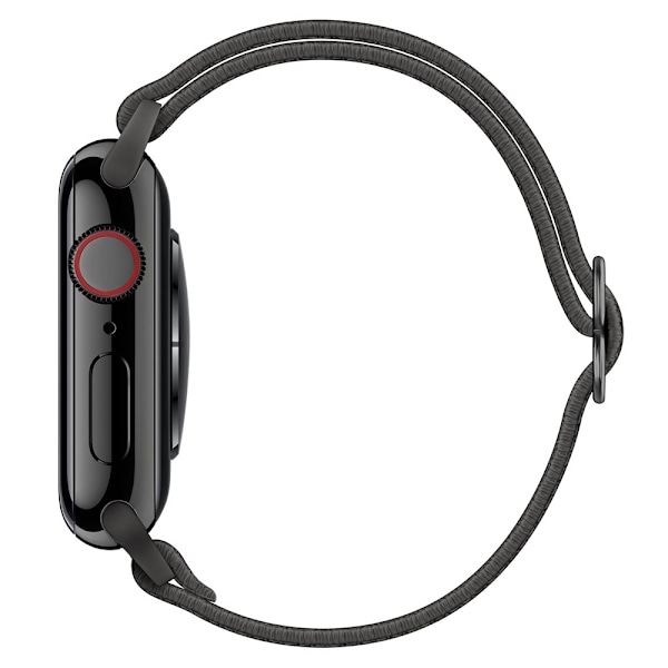 Nylon Armband Justerbart Apple Watch 42/44/45/49 mm Mörk Grå DarkGrey Mörk Grå