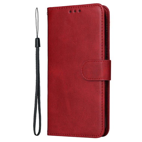 Xiaomi Redmi Note 14 4G Fodral Läder Folio Röd
