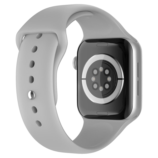 Apple Watch 38/40/41 mm Silikon Armband (M/L) Ljus Grå
