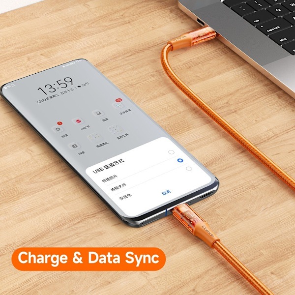 Mcdodo 1.2m 100W PD USB-C - USB-C Kabel Orange
