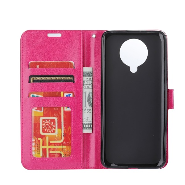 Xiaomi Poco F2 Pro - Crazy Horse Plånboksfodral - Rosa Pink Rosa