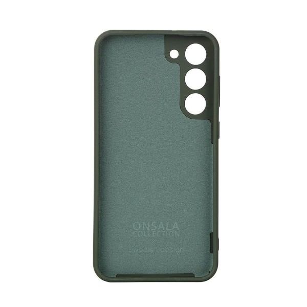 ONSALA Samsung Galaxy S23 Plus Mobilskal Silikon Mörk Grön