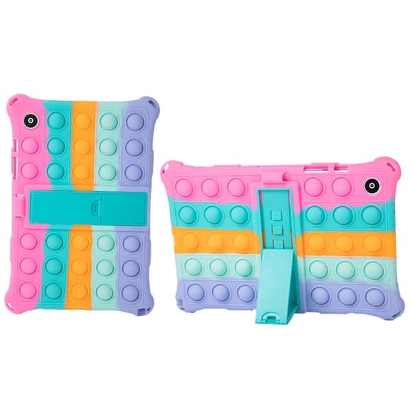 Galaxy Tab A8 10.5 Skal Pop It Fidget Kickstand Multicolor