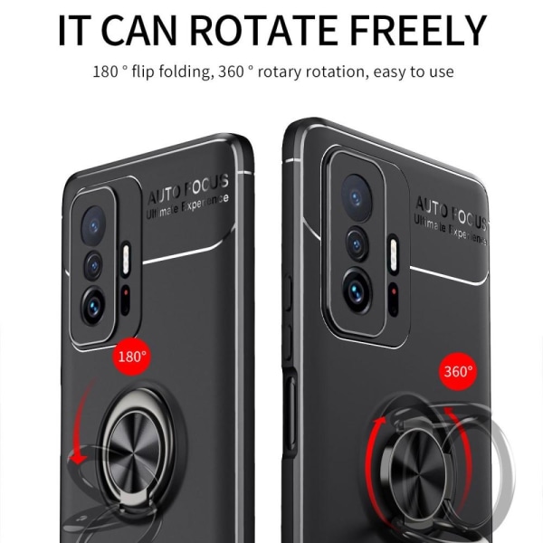 Xiaomi 11T / 11T Pro Skal Ring Svart/Röd