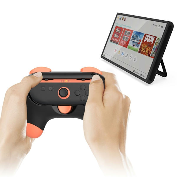 DOBE 2 st Nintendo Switch 2 Joy-Con Grip Röd / Blå