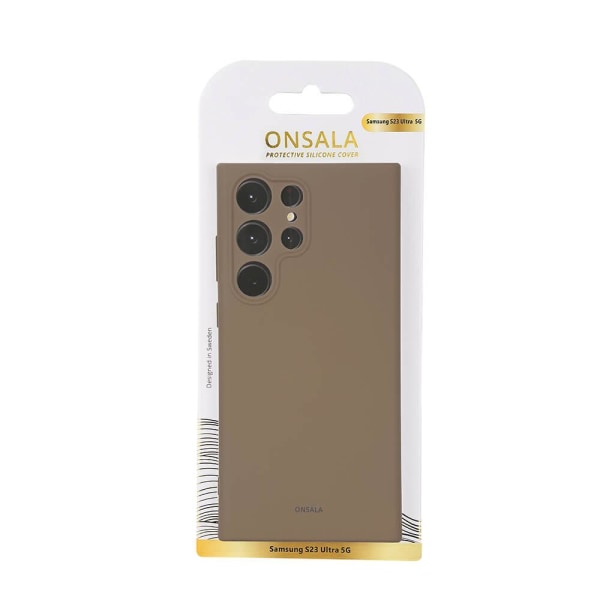 ONSALA Galaxy S23 Ultra Mobilskal Silikon Summer Sand