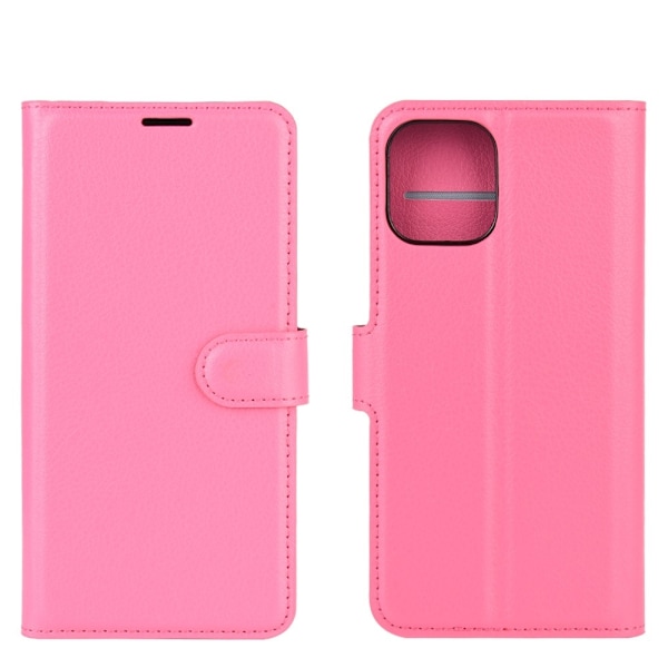 iPhone 12 Pro Max - Litchi Fodral - Rosa Pink Rosa