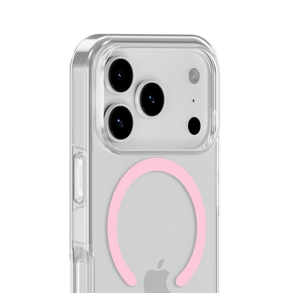 holdit iPhone 17 Pro Max MagSafe Mobilskal Pink/Transparent