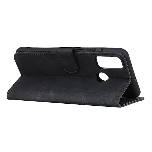 Motorola Moto G10/G20/G30 - KHAZNEH Retro Läder Fodral - Svart Black Svart