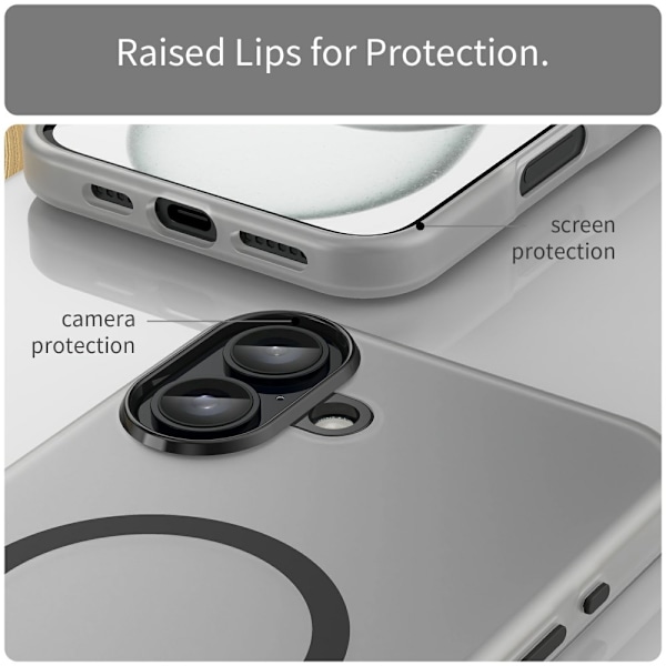 iPhone 16 Plus Skal MagSafe Slim Matt Svart