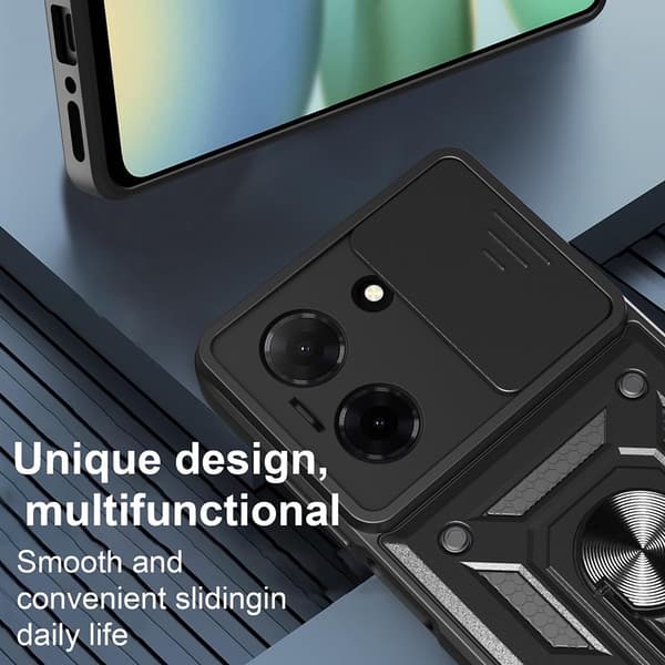 Xiaomi Redmi A5 Skal CamShield Hybrid Ring Svart