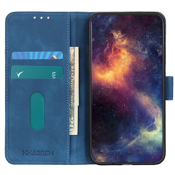 KHAZNEH Motorola Moto G32 Fodral Läder Blå