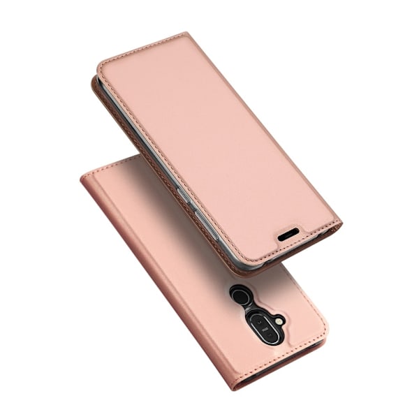 Nokia 8.1 - DUX DUCIS Plånboksfodral - Roséguld Roséguld Roséguld