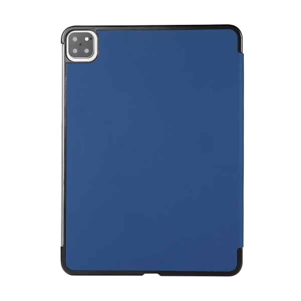iPad Pro 11 (2018/2020/2021) - Tri-Fold Läder Fodral - Mörk Blå Mörkblå