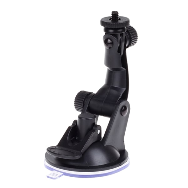 1/4" Justerbart Fäste Med Sugkopp För GoPro/DJI Svart