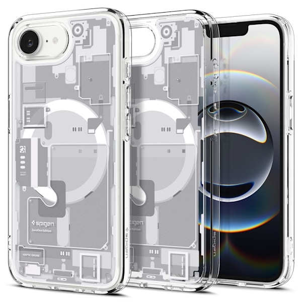 Spigen iPhone 16e Skal MagSafe Ultra Hybrid Zero One Vit