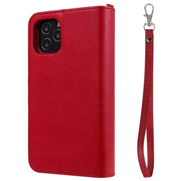 iPhone 12 / 12 Pro - 2in1 Magnet Skal / Plånboksfodral - Röd Red Röd
