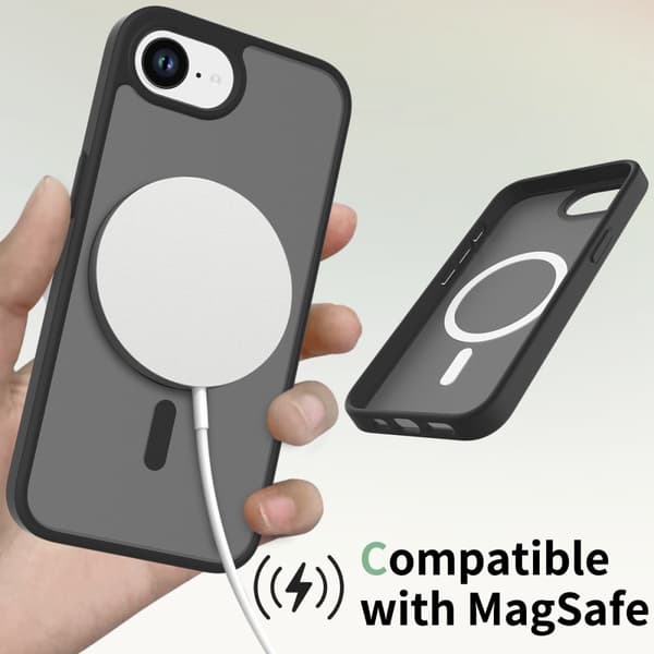 iPhone 17e / 16e Skal MagSafe Skin Touch Svart
