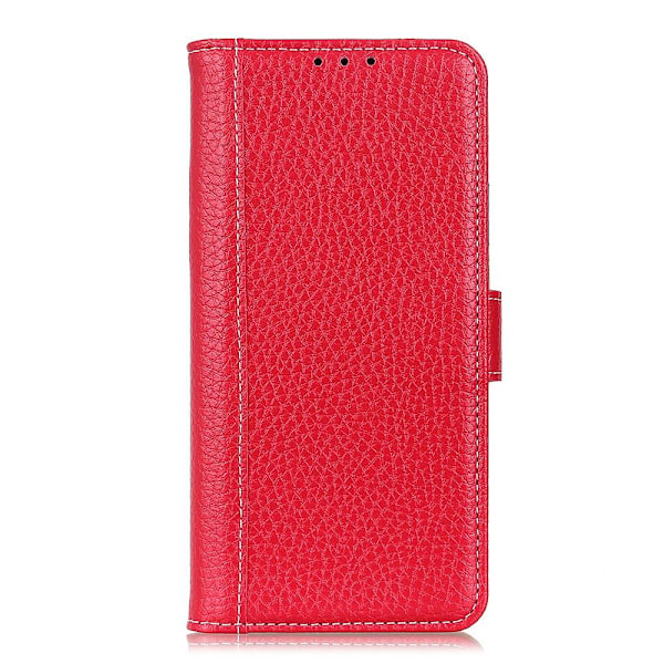 OnePlus 9 - Litchi Plånboksfodral - Röd Red Röd