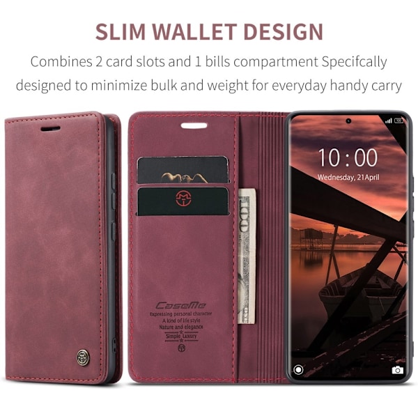 CASEME Redmi Note 14 Pro/Pro Plus 5G Fodral Flip Retro Läder