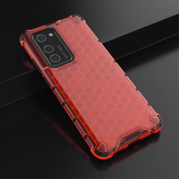 Huawei P40 Pro - Armor Honeycomb Textur - Röd Red Röd