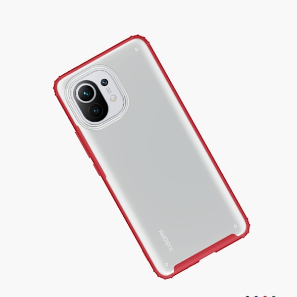 Xiaomi Mi 11 - Shockproof Armor Hybrid Skal - Röd Red Röd
