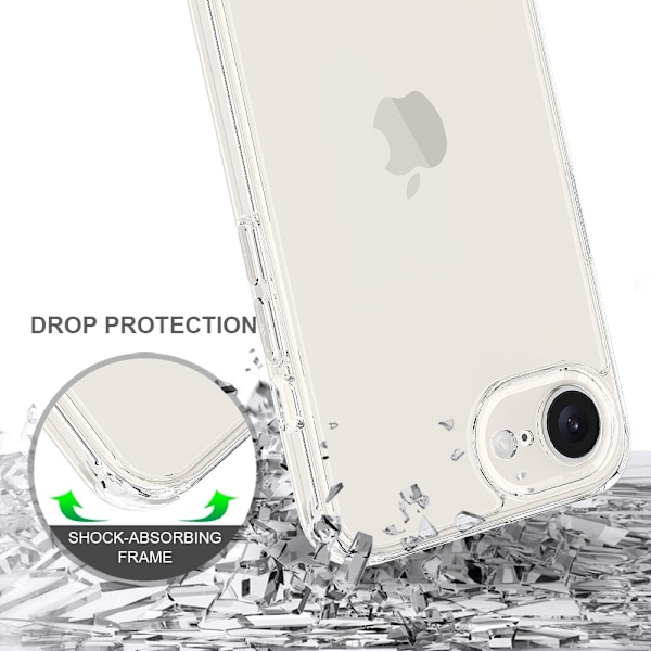 iPhone 16e Skal TPU / Akryl Transparent