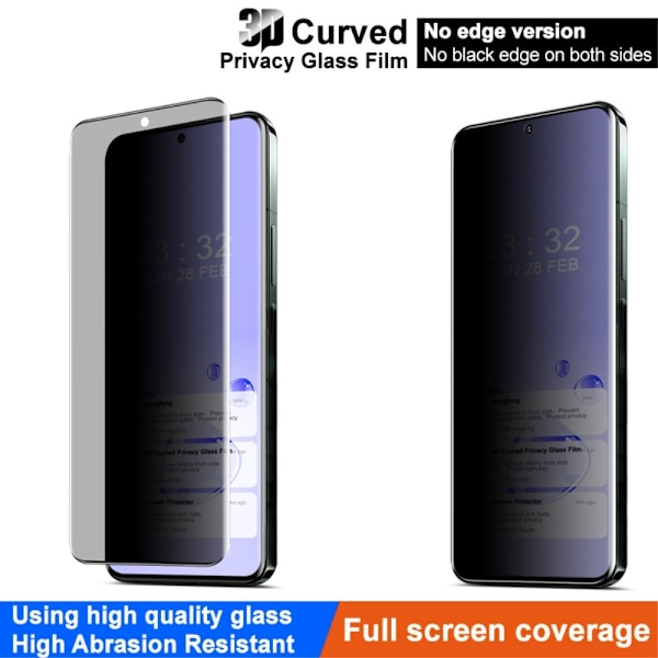 IMAK Xiaomi 14 Ultra Skärmskydd 3D Härdat Glas Privacy