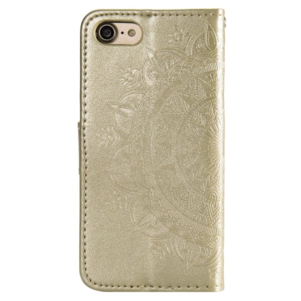 iPhone 7/8/SE (2020/2022) - Mandala Plånboksfodral - Guld Guld