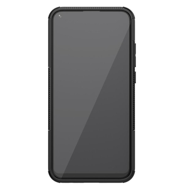 Huawei P40 Lite E - Ultimata Stöttåliga Skalet med Stöd - Svart Black Svart