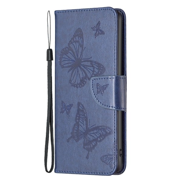 Nokia G11 / G21 Fodral Tryck Butterfly Blå