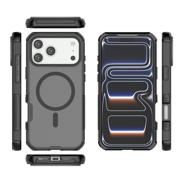 iPhone 17 Pro Max Skal MagSafe Shockproof Hybrid Svart