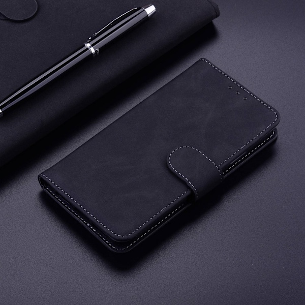 Samsung Galaxy S23 Ultra Fodral Läder Svart