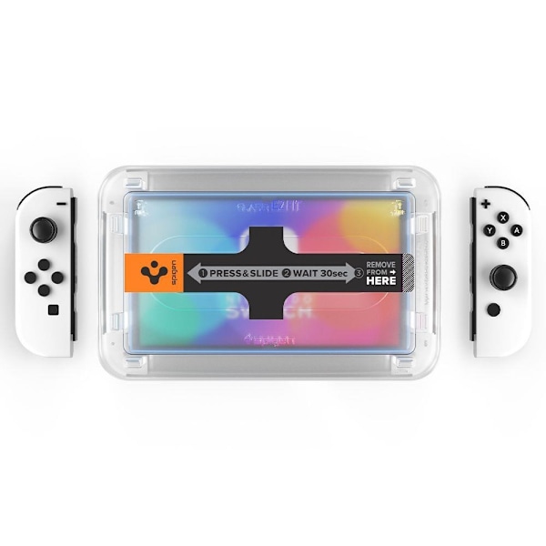 Spigen Nintendo Switch OLED 2-PACK "Ez Fit" Glas.tR Härdat Glas