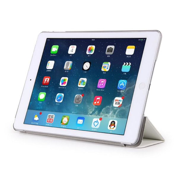 iPad Air / 9.7" (2017) / (2018) - Slimfit Tri-Fold Fodral - Vit White Vit