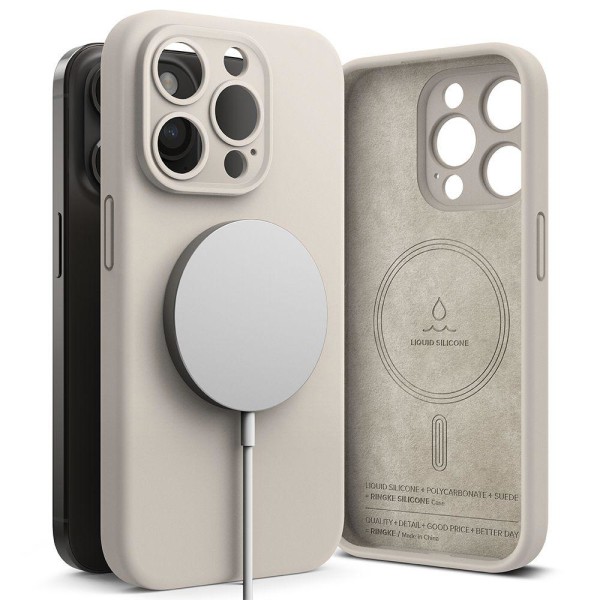 Ringke iPhone 15 Pro Max Skal MagSafe Silikon Stone