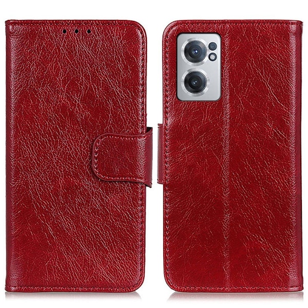 OnePlus Nord CE 2 5G Fodral Split Läder Röd
