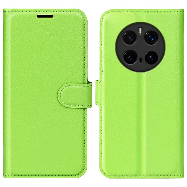 Honor Magic7 Pro Fodral Litchi Läder Grön