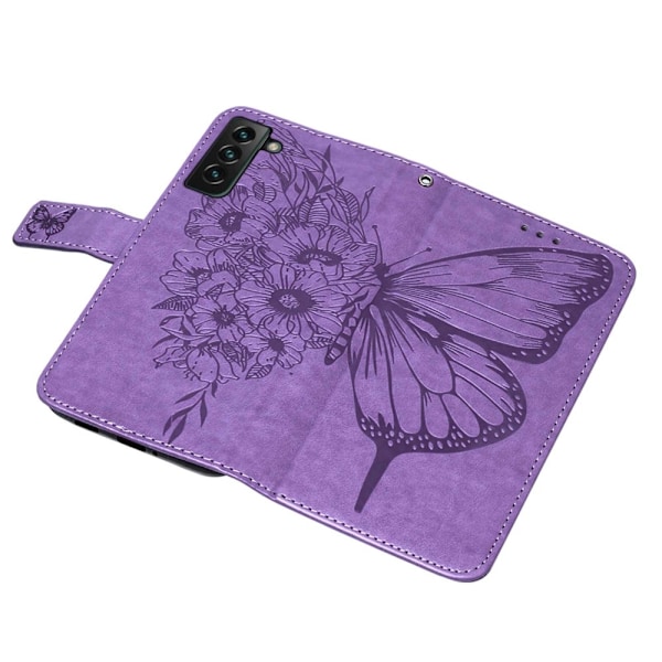 Samsung Galaxy S23 Plus Fodral Fjäril Lila