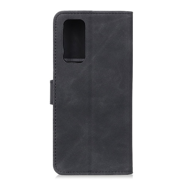 OnePlus 9 - KHAZNEH Retro Läder Fodral - Svart Black Svart