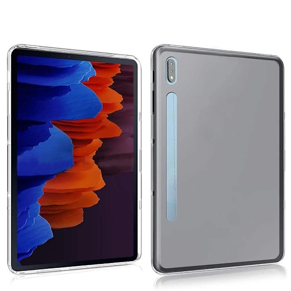 Samsung Galaxy Tab S7 Plus / Tab S8 Plus Transparent TPU Skal