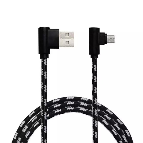 3M Micro USB Vinklad Kabel - Svart