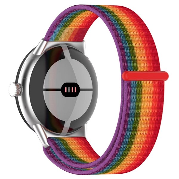 Google Pixel Watch / Watch 2 Nylon Loop Armband Rosa
