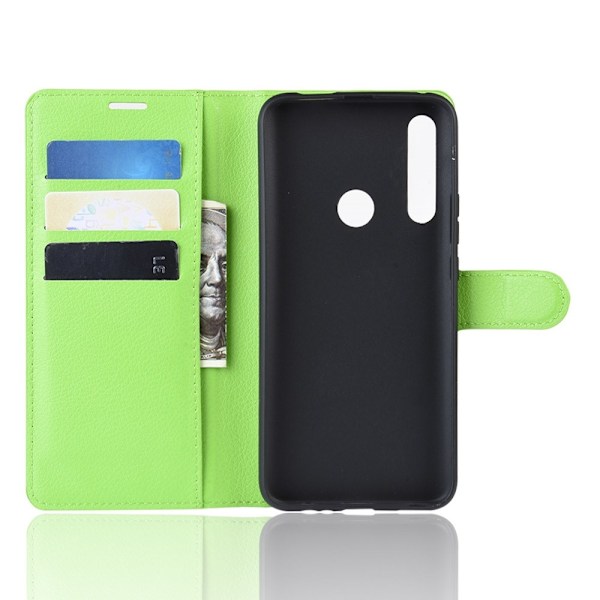 Huawei P Smart Z - Litchi Plånboksfodral - Grön Green Grön