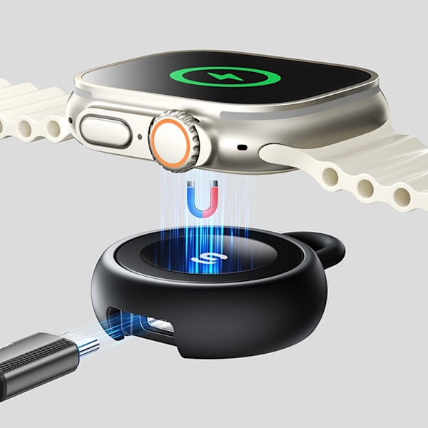 ESSAGER Apple Watch Magnetisk Trådlös Laddare Slim USB-C