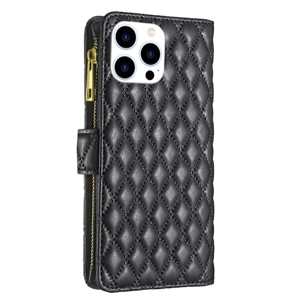 iPhone 16 Pro Fodral Diamond Multifunktionell Svart