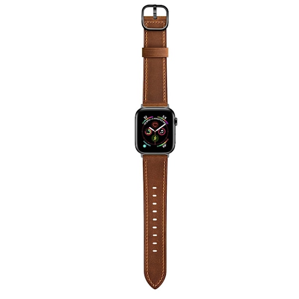Äkta Läder Armband Apple Watch 41/40/38 mm - Brun Brown Brun