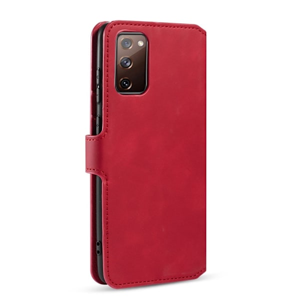 Samsung Galaxy S20 FE - DG.MING Retro Fodral - Röd Red Röd
