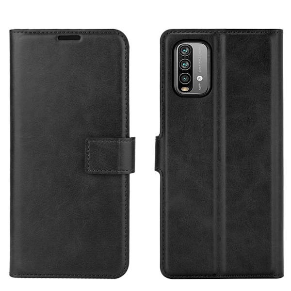Xiaomi Redmi 9T - Läder Fodral - Svart Black Svart