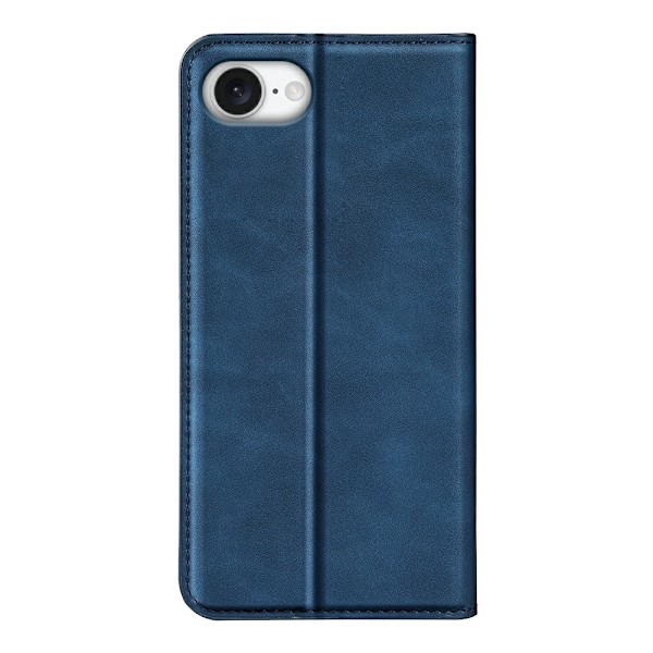 iPhone 16e Fodral Flip Skin Touch Blå